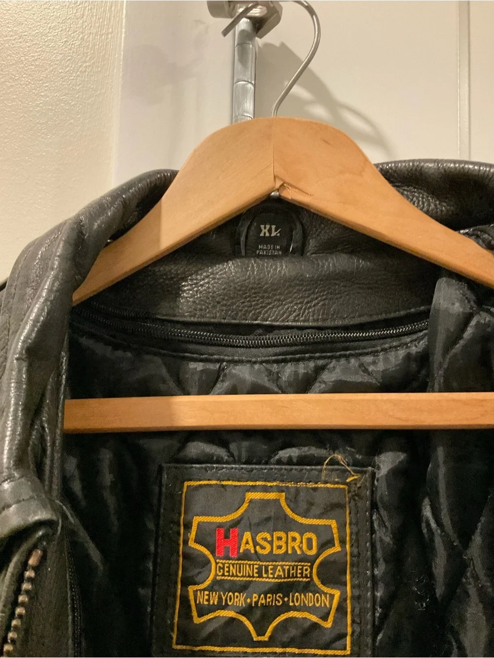 HASBRO Women’s Genuine Leather Motorcycle Jacket